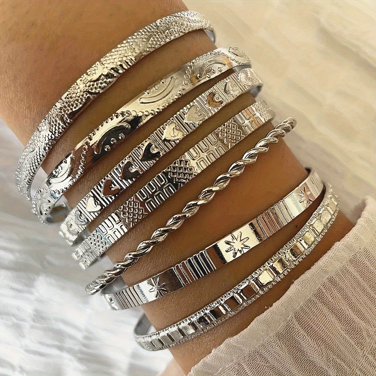 Unieke Persoonlijkheid Armbandenset 7 Stuks